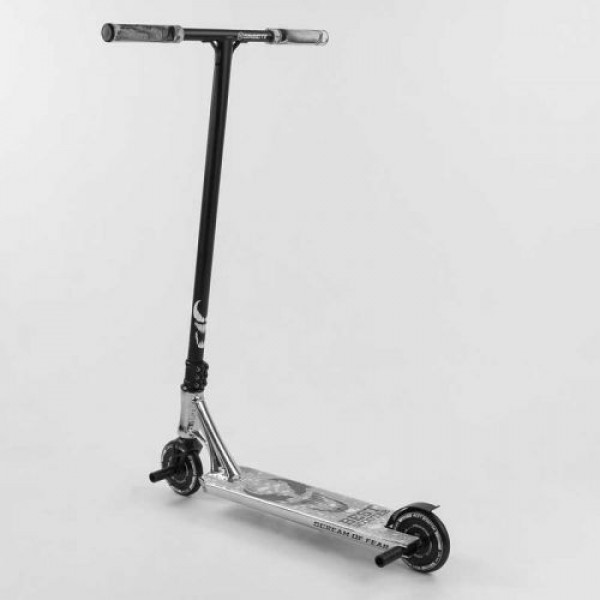 Самокат трюковий "Best Scooter SIMBIOTE" (HIC-система, ПЕГИ, алюмінієвий диск і дека, колеса 120 мм PU, ширина керма - 57 см)