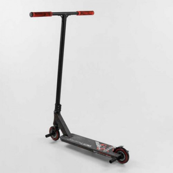 Самокат трюковий "Best Scooter. CRASH" (HIC-система, ПЕГИ, алюмінієвий диск і дека, колеса 110 мм PU, ширина керма - 57 см, в коробці)