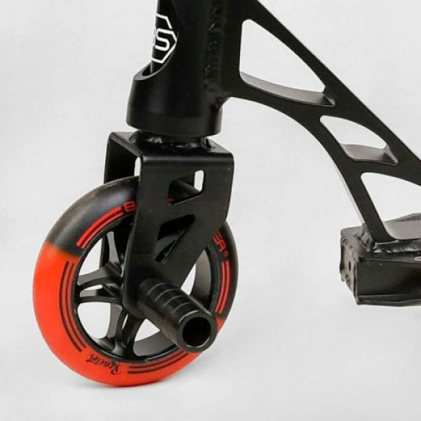 Самокат трюковий "Best Scooter Reactor" (HIC-система, ПЕГИ, алюмінієвий диск та дека, колеса PU, d=110 мм, ширина керма 55 см)