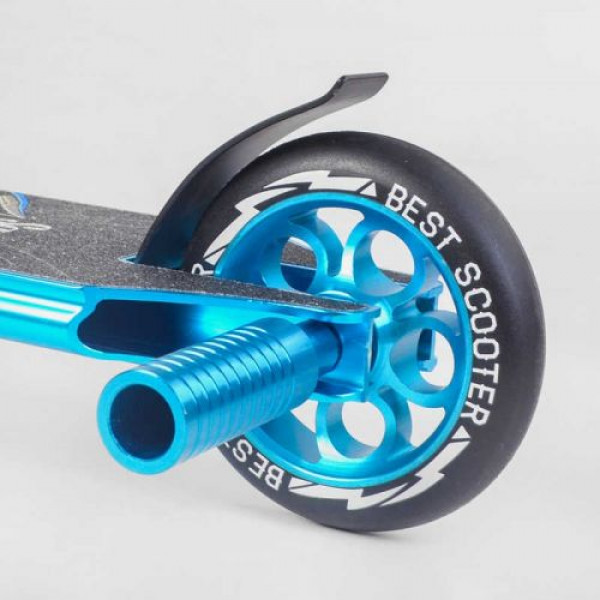 Самокат трюковий "Best Scooter" (HIC-система, ПЕГИ, алюмінієвий диск та дека, АНОДОВАНЕ ФАРБУВАННЯ, колеса PU, d=110 мм, ширина керма - 60 см)