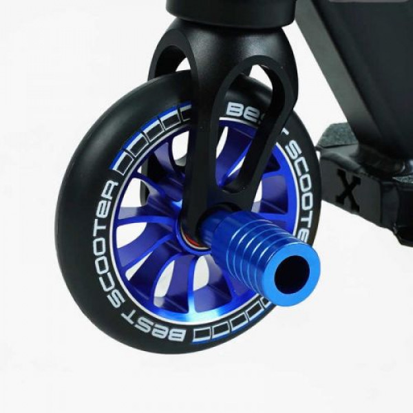 Самокат трюковий "Best Scooter" (HIC-система, ПЕГИ, алюмінієвий диск та дека, колеса PU d-110мм, ширина керма-52см, висота - 83см)