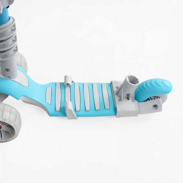 Самокат 5в1 "Best Scooter", з ДОП. КОЛЕСАМИ, захисний бампер, PU колеса зі світлом, в коробці