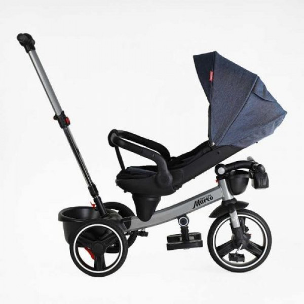 Велосипед "BestTrike Marco" (поворотне сидіння, складне кермо, колеса з прогумованим PU, кошик, телескопічна ручка, фара музична)