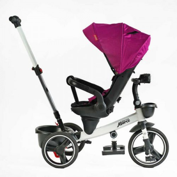 Велосипед "BestTrike Marco" (поворотне сидіння, складне кермо, колеса з прогумованим PU, кошик, телескопічна ручка, фара музична)