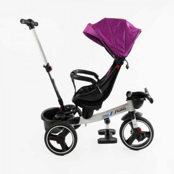 Велосипед 6390 BestTrike Oscar (1) ПОВОРОТНЕ СИДІННЯ, КЕРМО СКЛАДАЄТЬСЯ, КОЛЕСА З ПРОГУМОВАНИМ PU, КОШИК, ТЕЛЕСКОПІЧНА РУЧКА