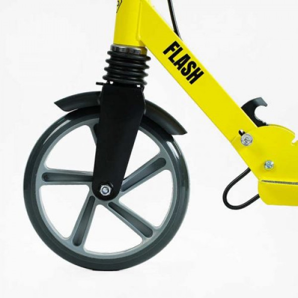 Самокат двоколісний Best Scooter FL-14320 (4) сталева рама, ручне гальмо, колеса PU 200мм, 1 амортизатор передній, в коробці