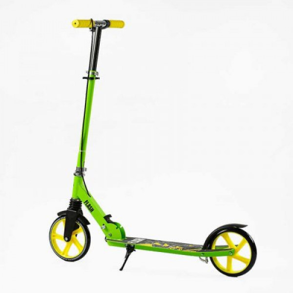 Самокат двоколісний Best Scooter FL-20085 (4) сталева рама, ручне гальмо, колеса PU 200 мм, 1 амортизатор передній, в коробці