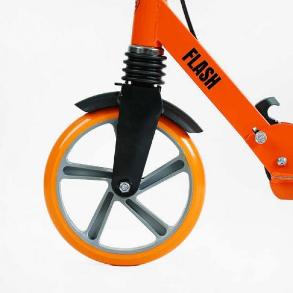 Самокат двоколісний Best Scooter FL-80811 (4) сталева рама, ручне гальмо, колеса PU 200мм, 1 амортизатор передній, в коробці