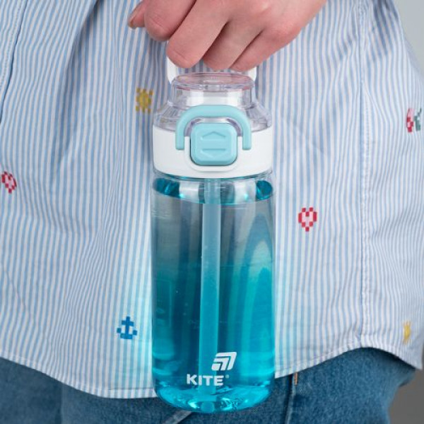Пляшечка для води, 600 мл, блакитна