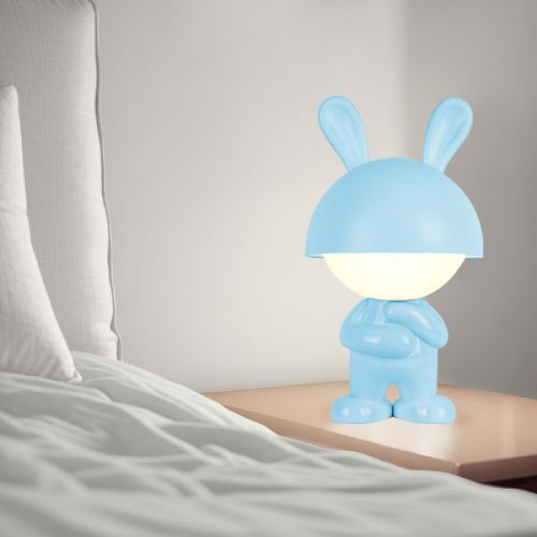 Світильник-нічник LED з акумулятором Dreamy Bunny, блакитний
