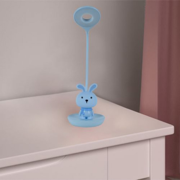 Настільна лампа LED з акумулятором Bunny, блакитний
