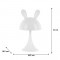 Світильник-нічник LED з акумулятором Simple Bunny, білий
