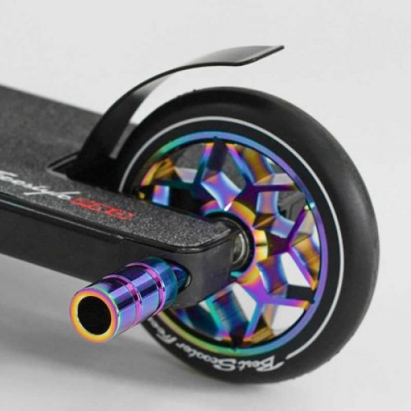Самокат трюковий "Best Scooter" (HIC-система, ПЕГИ, алюмінієвий диск та дека, колеса PU, d=120 мм, ширина керма 58 см)
