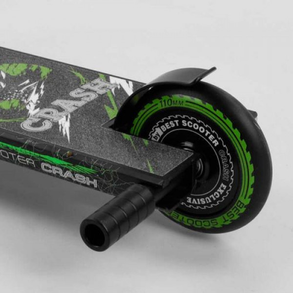 Самокат трюковий "Best Scooter. CRASH" (HIC-система, ПЕГІ, алюмінієвий диск і дека, колеса 110 мм PU, ширина керма - 57 см, в коробці)