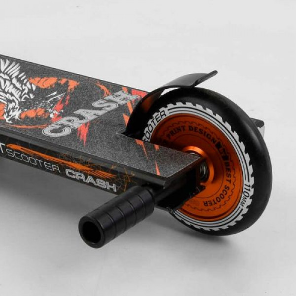 Самокат трюковий "Best Scooter. CRASH" (HIC-система, ПЕГИ, алюмінієвий диск і дека, колеса 110 мм PU, ширина керма - 57 см, в коробці)