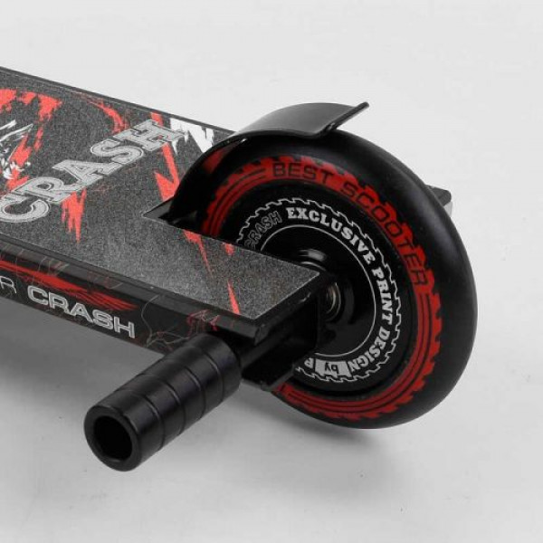 Самокат трюковий "Best Scooter. CRASH" (HIC-система, ПЕГИ, алюмінієвий диск і дека, колеса 110 мм PU, ширина керма - 57 см, в коробці)