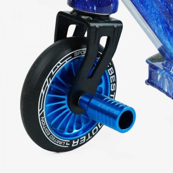 Самокат трюковий "Best Scooter" (HIC-система, ПЕГИ, алюмінієвий диск та дека з ПРИНТОМ, колеса PU, d = 110мм, ширина керма - 60 см)
