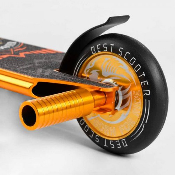 Самокат трюковий "Best Scooter" (HIC-система, ПЕГИ, алюмінієвий диск та дека, АНОДОВАНЕ ФАРБУВАННЯ, колеса PU, d = 110мм, ширина керма - 60 см)