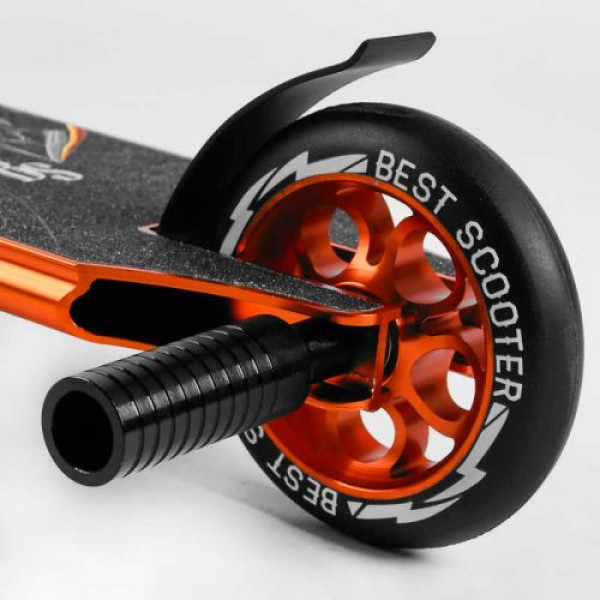Самокат трюковий "Best Scooter" (HIC-система, ПЕГИ, алюмінієвий диск та дека, АНОДОВАНЕ ФАРБУВАННЯ, колеса PU, d = 110мм, ширина керма - 60 см)