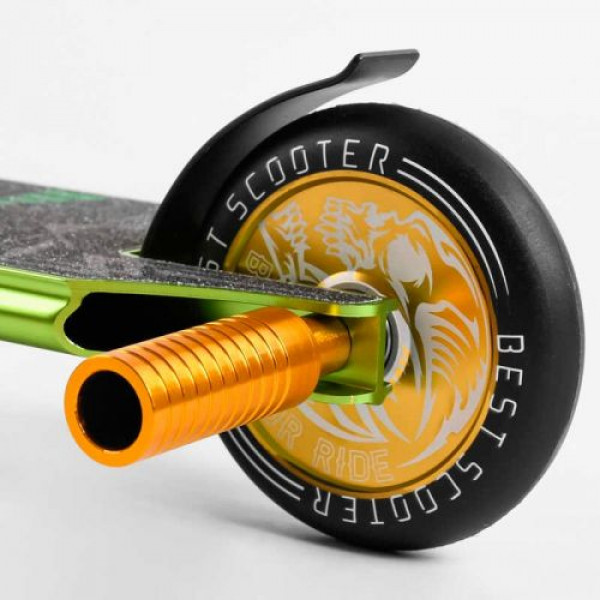 Самокат трюковий "Best Scooter" (HIC-система, ПЕГИ, алюмінієвий диск та дека, АНОДОВАНЕ ФАРБУВАННЯ, колеса PU, d = 110мм, ширина керма - 60 см)