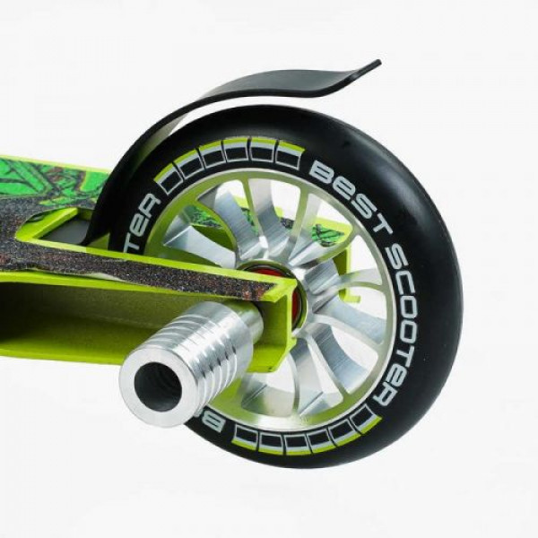 Самокат трюковий "Best Scooter" (HIC-система, Пегі, алюмінієвий диск і дека, колеса PU d-110 мм, ширина керма - 52 см, висота - 83 см)