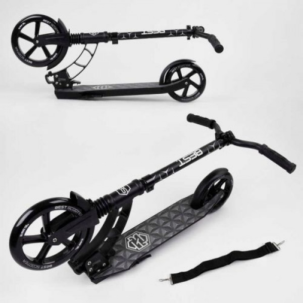 Самокат двоколісний "Best Scooter" (колеса PU, d переднього колеса - 23 см, d заднього колеса - 18 см, 1 амортизатор)