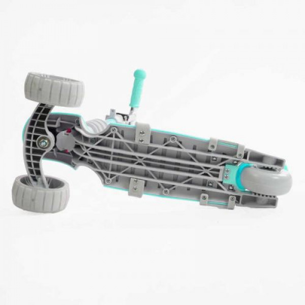 Самокат 5в1 "Best Scooter", з ДОП. КОЛЕСАМИ, захисний бампер, PU колеса зі світлом, в коробці
