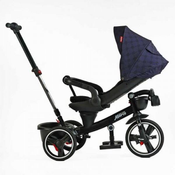 Велосипед "BestTrike Marco" (поворотне сидіння, складне кермо, колеса з прогумованим PU, кошик, телескопічна ручка, фара музична)