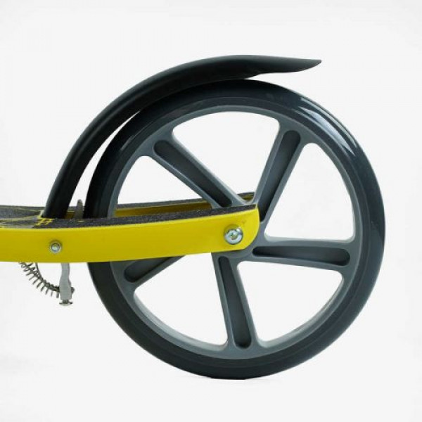 Самокат двоколісний Best Scooter FL-14320 (4) сталева рама, ручне гальмо, колеса PU 200мм, 1 амортизатор передній, в коробці