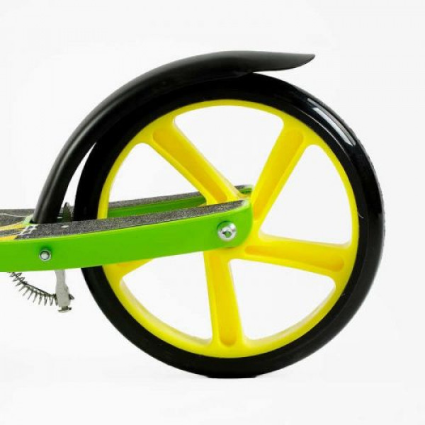 Самокат двоколісний Best Scooter FL-20085 (4) сталева рама, ручне гальмо, колеса PU 200 мм, 1 амортизатор передній, в коробці