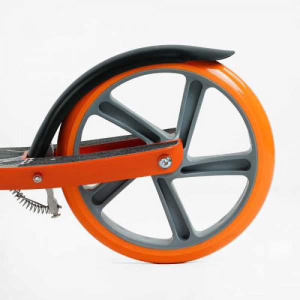 Самокат двоколісний Best Scooter FL-80811 (4) сталева рама, ручне гальмо, колеса PU 200мм, 1 амортизатор передній, в коробці