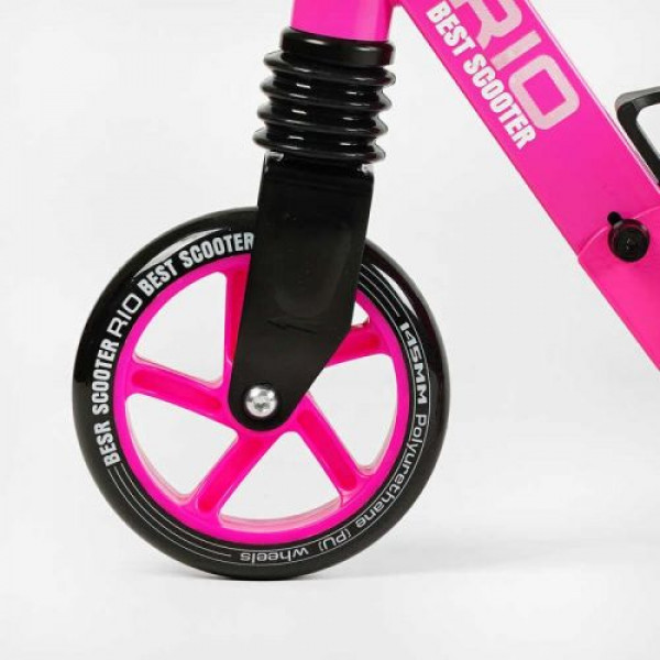 Самокат двоколісний Best Scooter R - 21071 (4) колеса PU 145мм, передній амортизатор, алюмінієве гальмо, в коробці