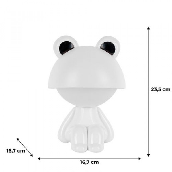 Світильник-нічник LED з акумулятором Cute Froggy, білий