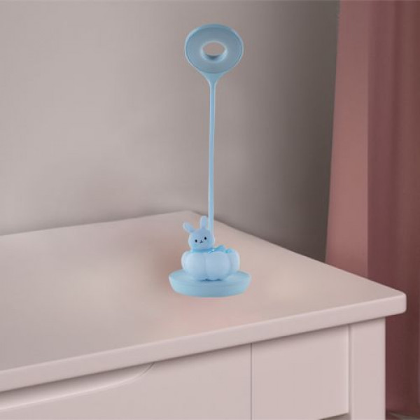 Настільна лампа LED з акумулятором Cloudy Bunny, блакитний