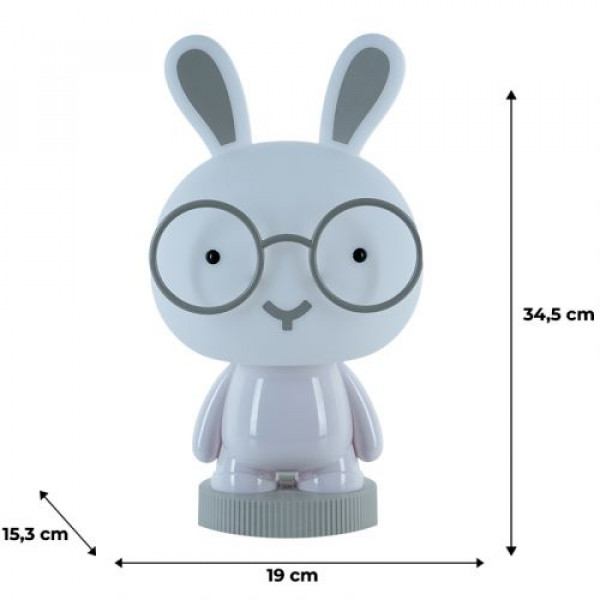 Світильник-нічник LED з акумулятором Bunny, білий
