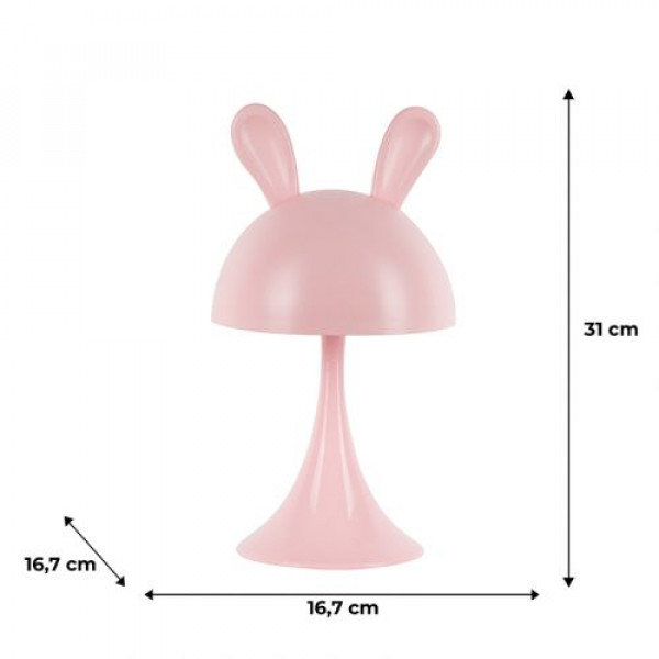 Світильник-нічник LED з акумулятором Simple Bunny, рожевий