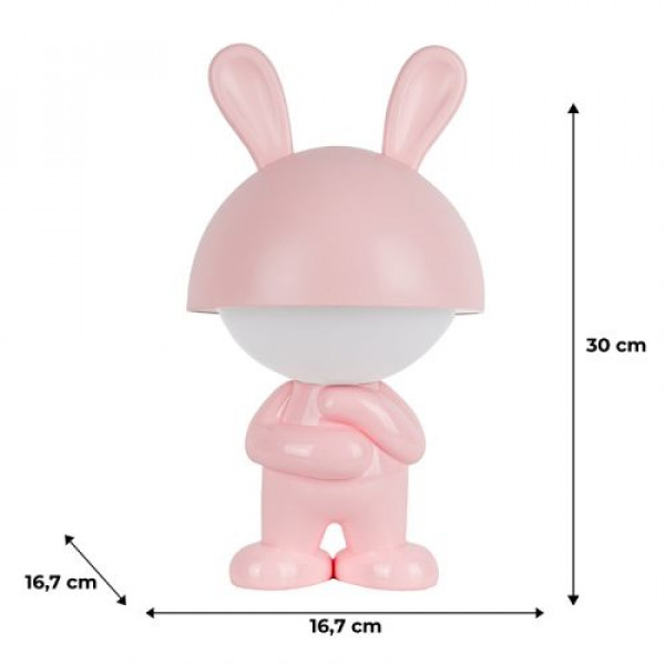 Світильник-нічник LED з акумулятором Dreamy Bunny, рожевий