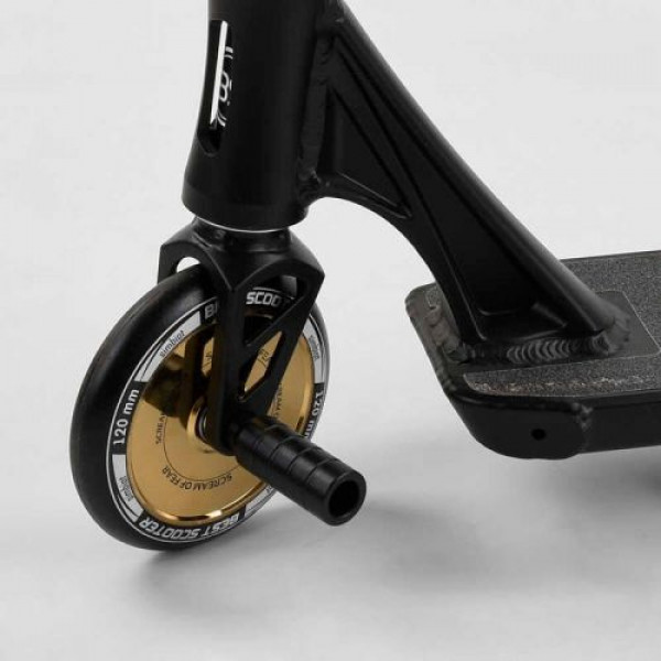 Самокат трюковий "Best Scooter" (HIC-система, ПЕГИ, алюмінієвий диск і дека, колеса 120 мм PU, ширина керма - 57 см)