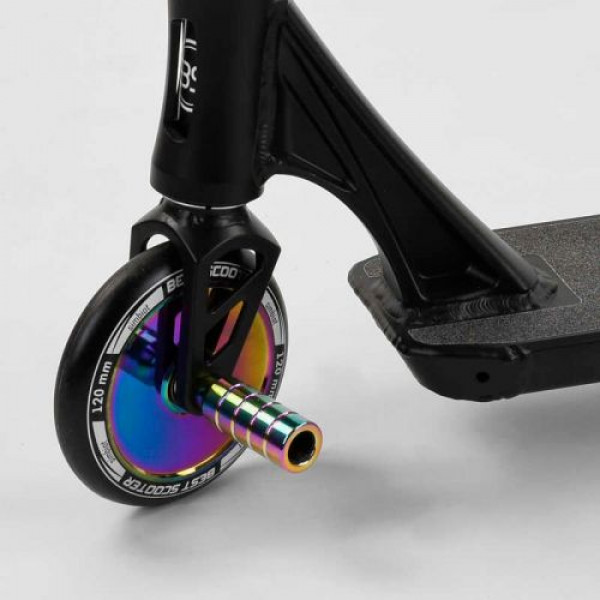 Самокат трюковий "Best Scooter" (HIC-система, ПЕГИ, алюмінієвий диск і дека, колеса 120 мм PU, ширина керма - 57 см)