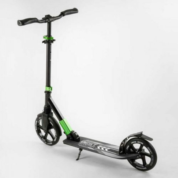 Самокат алюмінієвий Best Scooter (колеса PU, d переднього колеса - 230мм, d заднього колеса - 215 мм, 1 амортизатор передній)