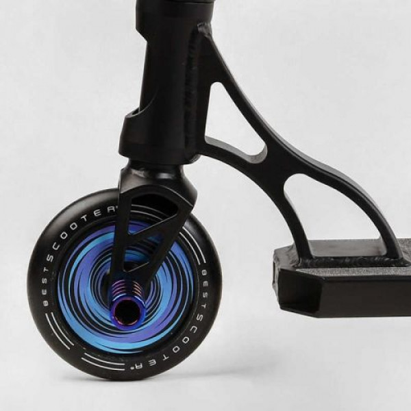 Самокат трюковий "Best Scooter. Portal" (HIC-система, ПЕГИ, алюмінієвий диск та дека, колеса PU, d=120 мм, ширина керма 58 см)