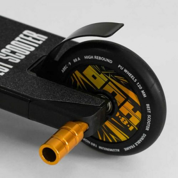Самокат трюковий "Best Scooter. HOP" (HIC-система, ПЕГИ, алюмінієвий диск та дека, колеса PU, d=120 мм, ширина керма 58 см)