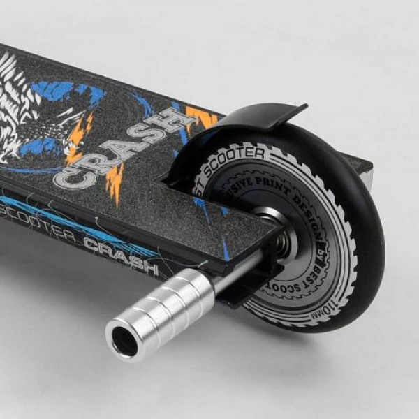 Самокат трюковий "Best Scooter. CRASH" (HIC-система, ПЕГІ, алюмінієвий диск і дека, колеса 110 мм PU, ширина керма - 57 см, в коробці)