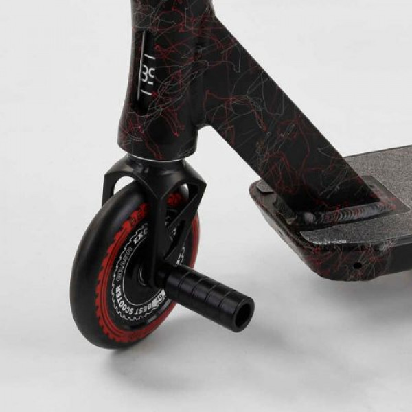 Самокат трюковий "Best Scooter. CRASH" (HIC-система, ПЕГИ, алюмінієвий диск і дека, колеса 110 мм PU, ширина керма - 57 см, в коробці)