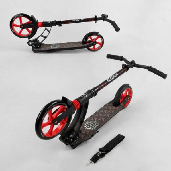 Самокат двоколісний "Best Scooter" (колеса PU, d переднього колеса - 23 см, d заднього колеса - 18 см, 1 амортизатор)