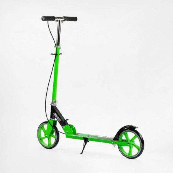 Самокат двоколісний Skyper Neon N-36719 (6) сталева рама, ручне гальмо, колеса PU діаметр 200мм, грипси гумові