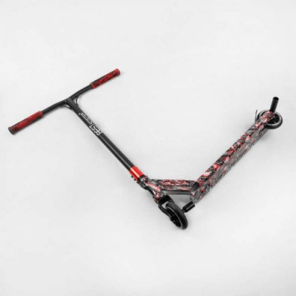 Самокат трюковий "Best Scooter" (HIC-система, ПЕГИ, алюмінієвий диск та дека з ПРИНТОМ, колеса PU, d = 110 мм, ширина керма - 60 см, в коробці)