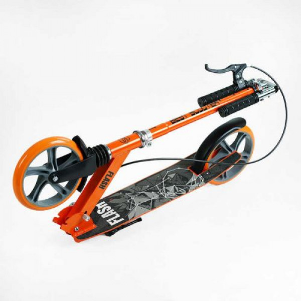 Самокат двоколісний Best Scooter FL-80811 (4) сталева рама, ручне гальмо, колеса PU 200мм, 1 амортизатор передній, в коробці