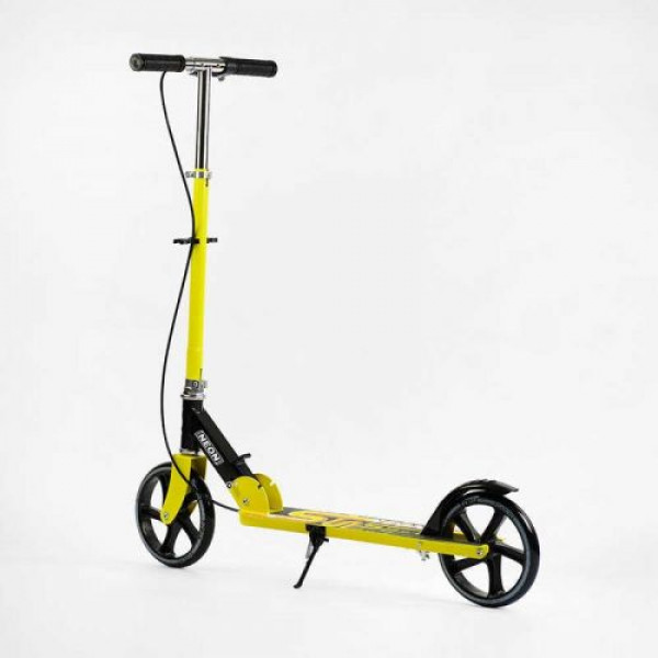 Самокат двоколісний Skyper Neon N-81483 (6) сталева рама, ручне гальмо, колеса PU діаметр 200мм, грипси гумові
