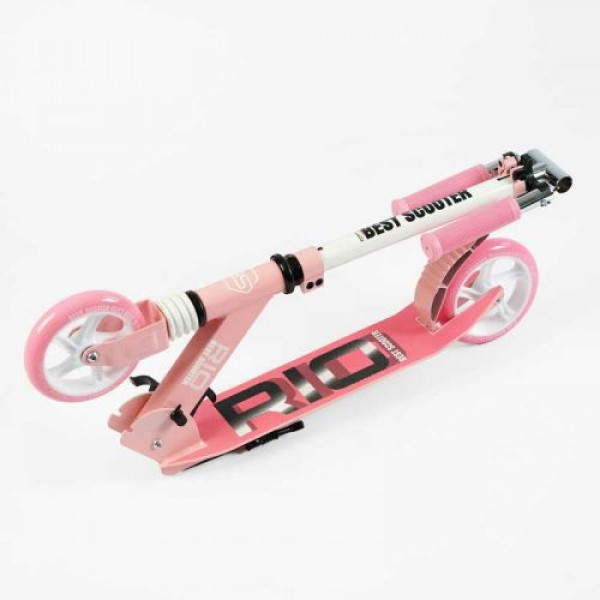 Самокат двоколісний Best Scooter R - 23617 (4) колеса PU 145мм, передній амортизатор, алюмінієве гальмо, в коробці